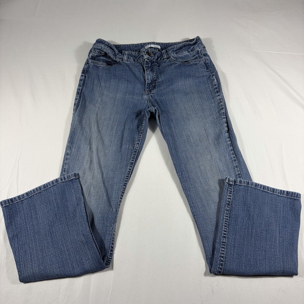 Riders by Lee Womens 12M Mid Rise Bootcut Jeans Light Wash Blue Stretch Denim